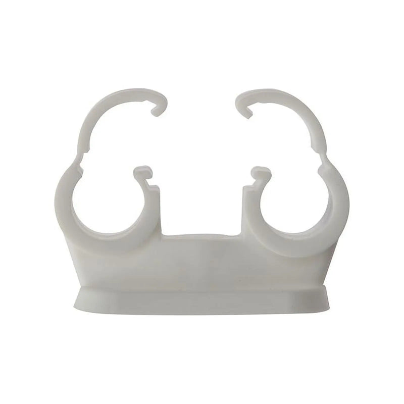 Forgefix Pipe Clip Double Cliplock 15mm Box 50