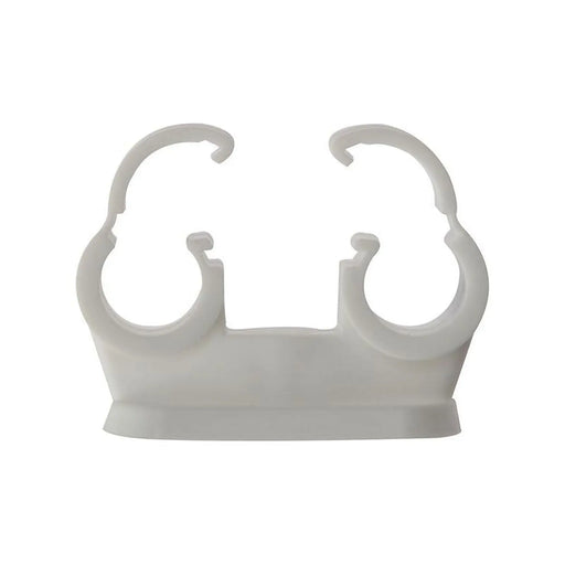 Forgefix Pipe Clip Double Cliplock 15mm Box 50