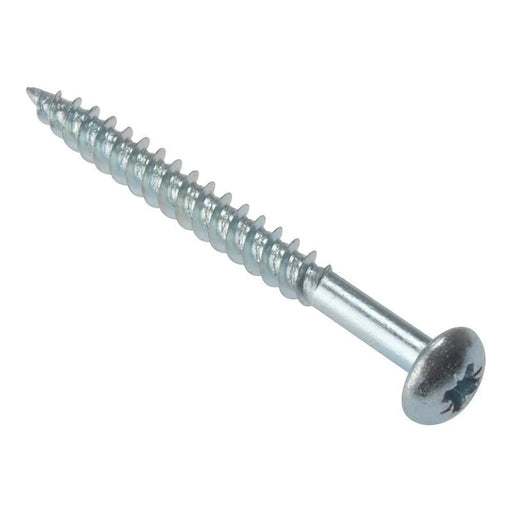 Forgefix General Purpose Pozi Compatible Screw Round Head TT ZP 1.1/2in x 10 Box 200