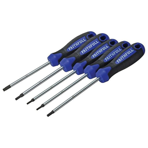 Faithfull Star (Torx) Head Screwdriver Set, 5 Piece