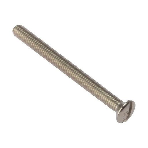 Forgefix Socket Screw Slotted Raised Head Nickel Plated 3.5 x 75mm Bag 100