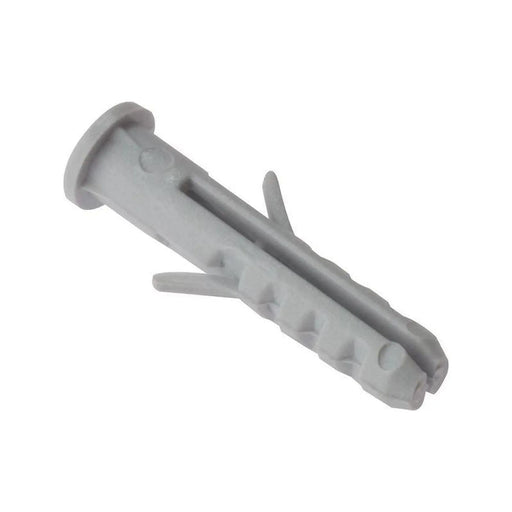 Forgefix Nylon Wall Plug Rimmed M6 x 30mm Bag 100