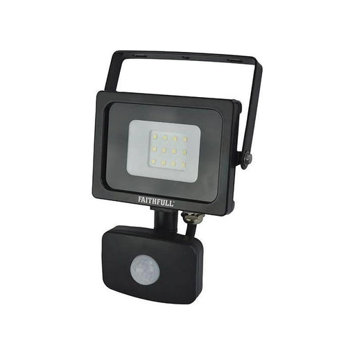 Faithfull Power Plus SMD LED Security Light with PIR 10W 800 lumen 240V