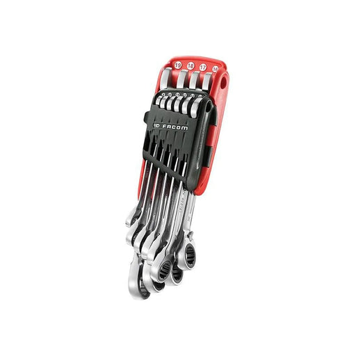 Facom 467B.JP10PB Ratchet Combination Wrench Set