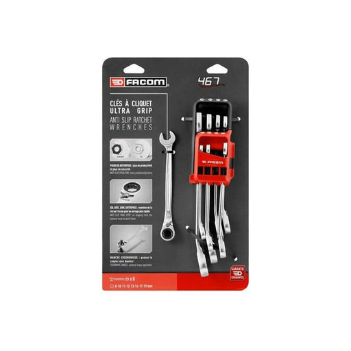 Facom 440XLJP8P Long Combination Wrench Set 8 Piece