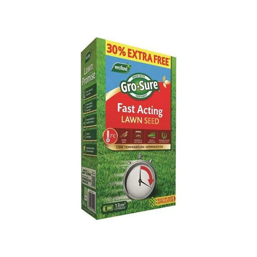 Gro-Sure Fast Acting Lawn Seed 10m² + 30% Free
