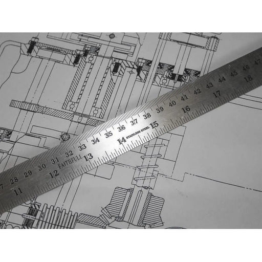 Faithfull Steel Rule 600mm / 24in x 25mm