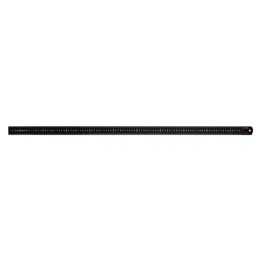 Faithfull Matt Black Stainless Steel Measuring Rule 1000mm