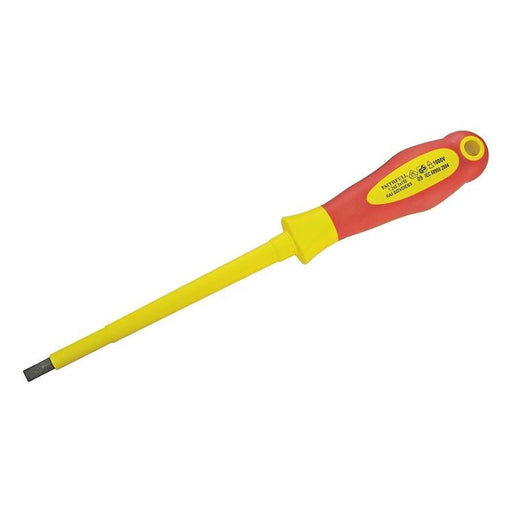 Faithfull VDE Soft Grip Screwdriver Parallel Slotted Tip 6.5 x 150mm