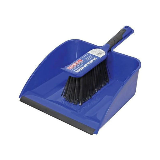Faithfull Large Plastic Dustpan & Brush Set