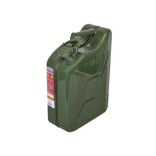 Faithfull Green Steel Jerry Can 10 litre