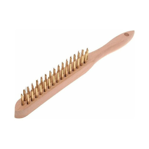 Faithfull 680/B2 Brass Wire Scratch Brush - 2 Row