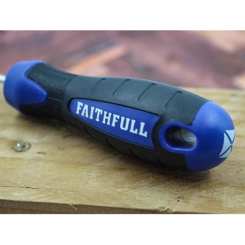 Faithfull Bradawl Soft Grip Handle Tapered Square Tip