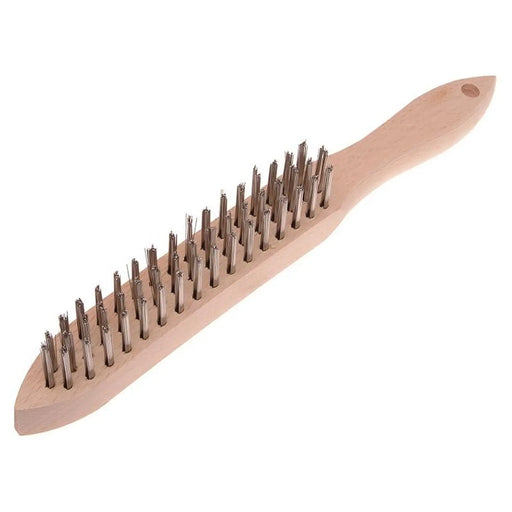 Faithfull 680/S3 Heavy-Duty Stainless Steel Scratch Brush - 3 Row
