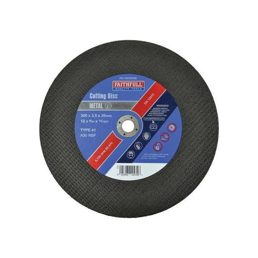 Faithfull Metal Cut Off Disc 300 x 3.5 x 20mm