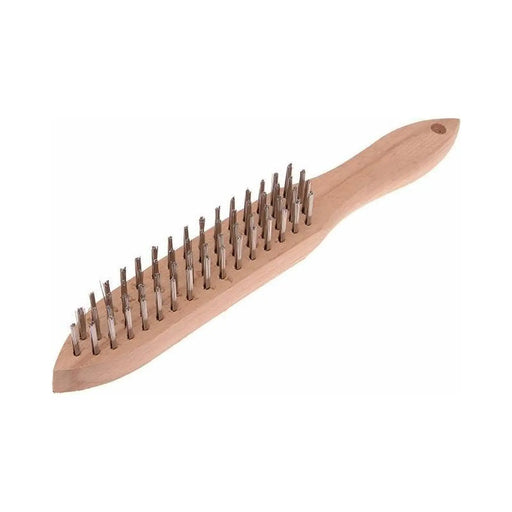 Faithfull 680/S4 Heavy-Duty Stainless Steel Scratch Brush - 4 Row