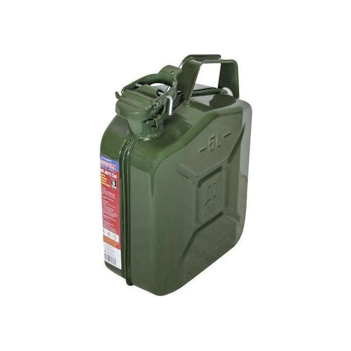 Faithfull Green Steel Jerry Can 5 litre