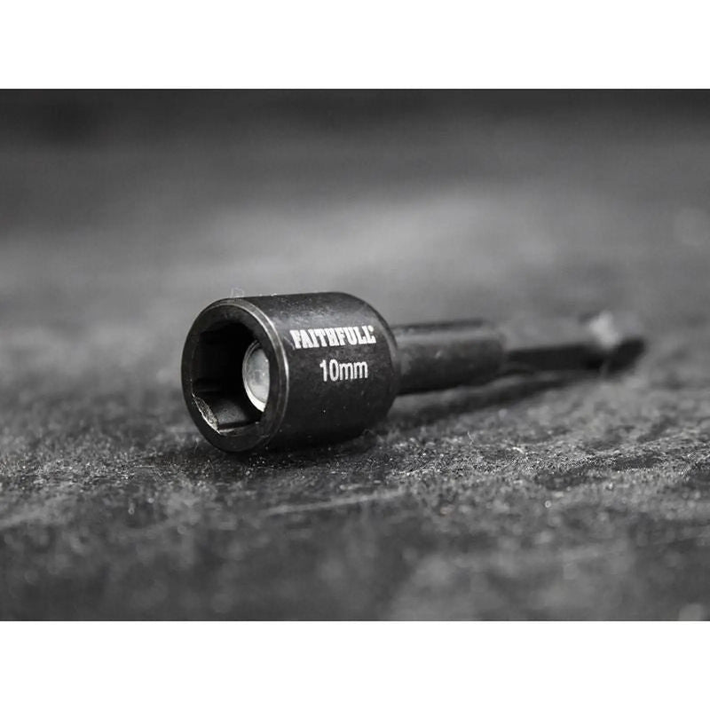 Faithfull Magnetic Impact Nut Driver 10mm x 1/4in Hex