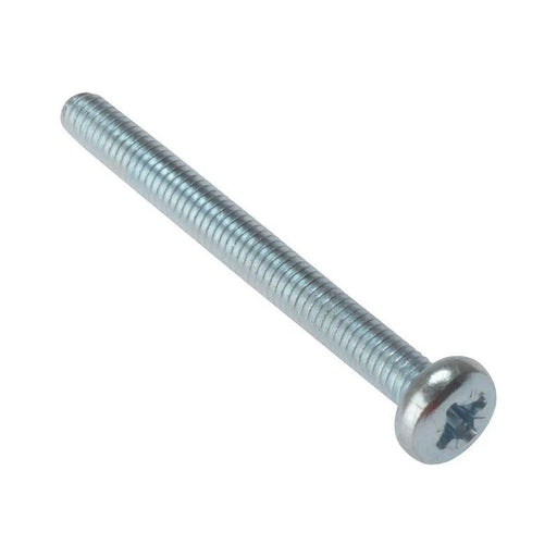 Forgefix Machine Screw Pozi Compatible Pan Head ZP M5 x 50mm Bag 25