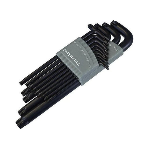 Faithfull Star Long Arm Key Set of 13 (TX7-TX55)