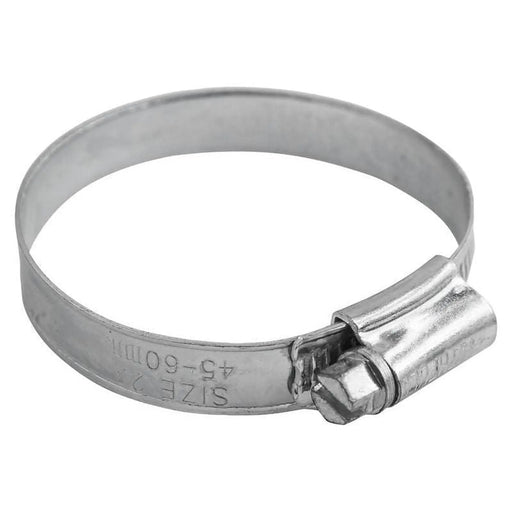 Faithfull 2X Stainless Steel Hose Clip 45 - 60mm
