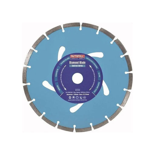 Faithfull Contract Diamond Blade 230mm for Professional Use