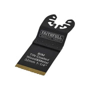 Faithfull Multi-Functional Tool Bi-Metal Flush Cut TiN Coated Blade 32mm