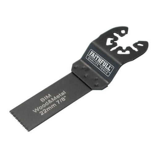 Faithfull Multi-Functional Tool Flush Cut Wood/Bi-Metal Blade 22mm