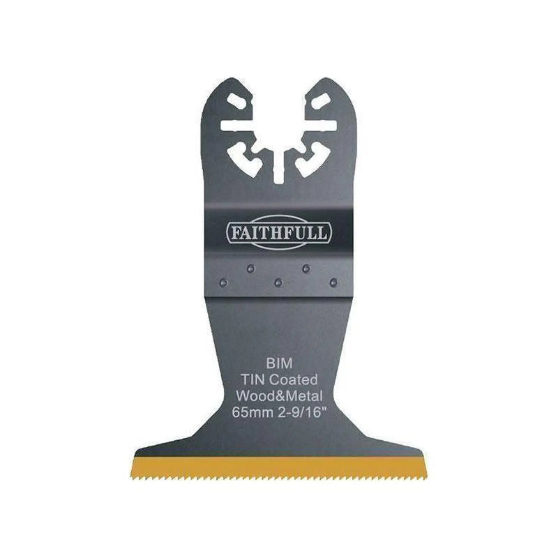 Faithfull Multi-Functional Tool Bi-Metal Flush Cut TiN Coated Blade 65mm