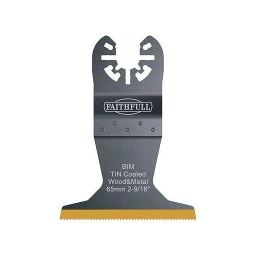 Faithfull Multi-Functional Tool Bi-Metal Flush Cut TiN Coated Blade 65mm