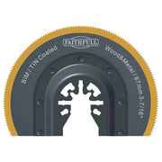 Faithfull Multi-Functional Tool Bi-Metal Radial Saw TiN Coated Blade 87mm