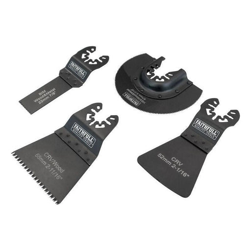 Faithfull Multi-Function Tool Flooring Blade Set 4 Piece