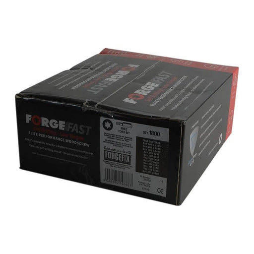 Forgefix ForgeFast Torx® Compatible Wood Screw Pack 1800 Piece