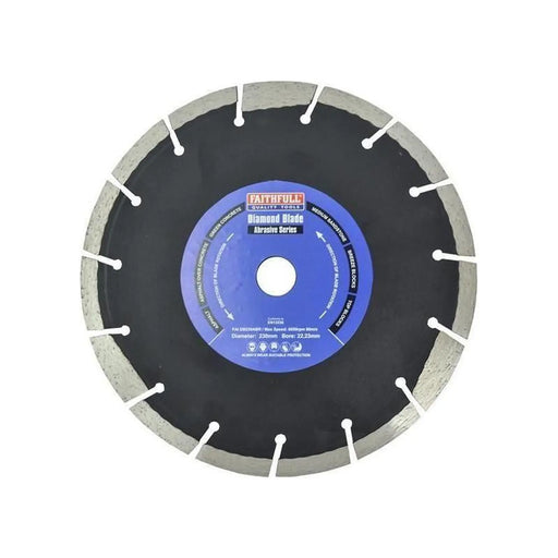 Faithfull Diamond Blade 230mm Heavy Duty Cutting Tool