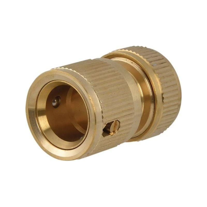 Faithfull Brass Female Water Stop Hose Connector