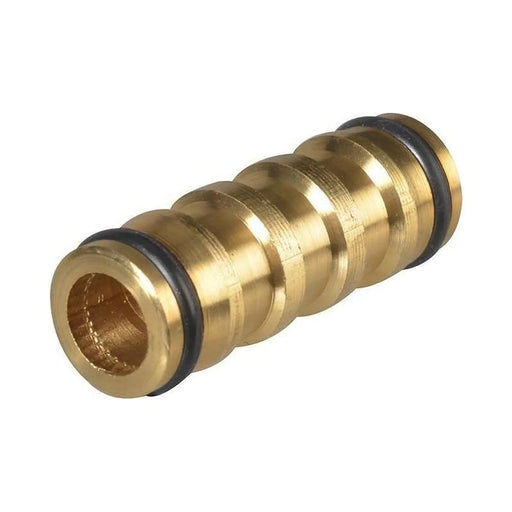 Faithfull Brass 2-Way Hose Coupling 12.5mm Heavy Duty