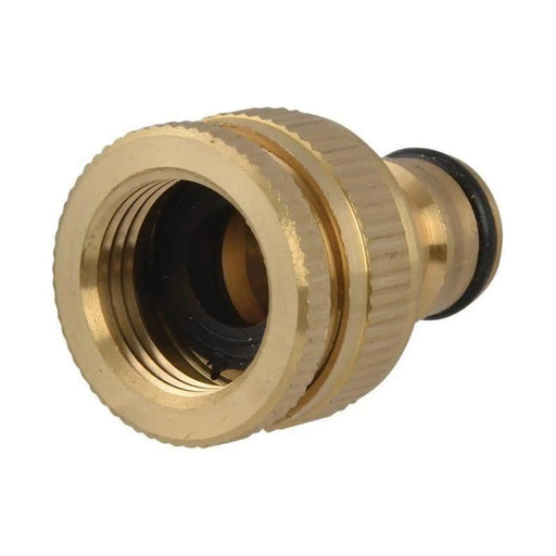 Faithfull Brass Dual Tap Connector for Garden Hose