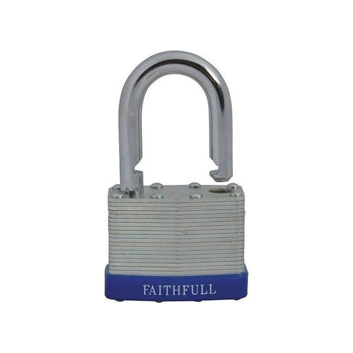 Faithfull Laminated Steel Padlock 50mm 3 Keys