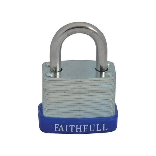 Faithfull Laminated Steel Padlock 30mm 3 Keys