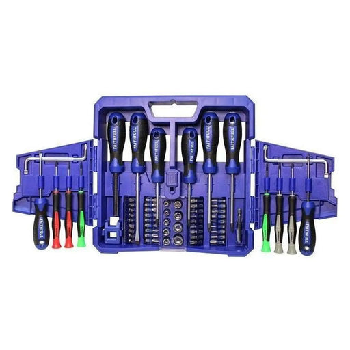 Faithfull Fold Out Screwdriver & Bit Set, 63 Piece