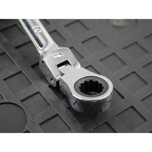 Faithfull Ratchet Combination Spanner Flex Head CV 10mm