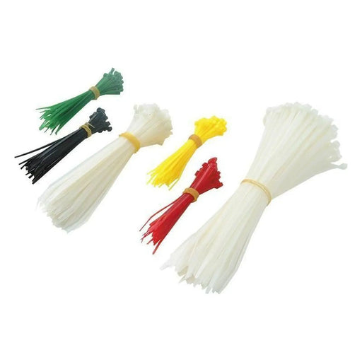Faithfull Cable Ties 400 Pack Heavy Duty Assorted Colors