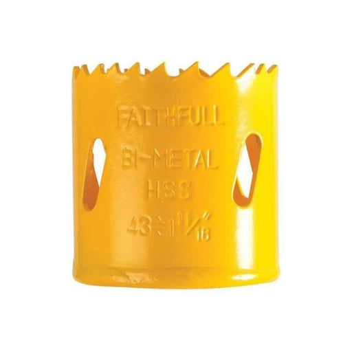 Faithfull Bi-Metal Cobalt Holesaw 43mm Quality Tool
