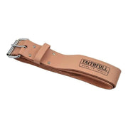 Faithfull Heavy-Duty Leather Belt 45mm Wide Tan