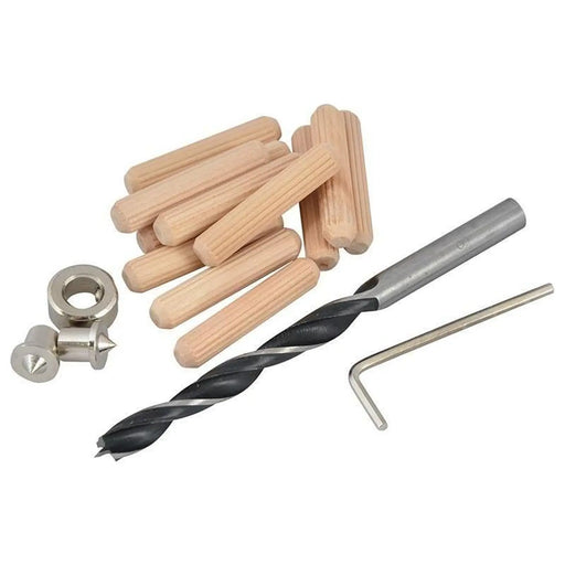 Faithfull Dowel Kit 6mm Drill & Points Professional Tool