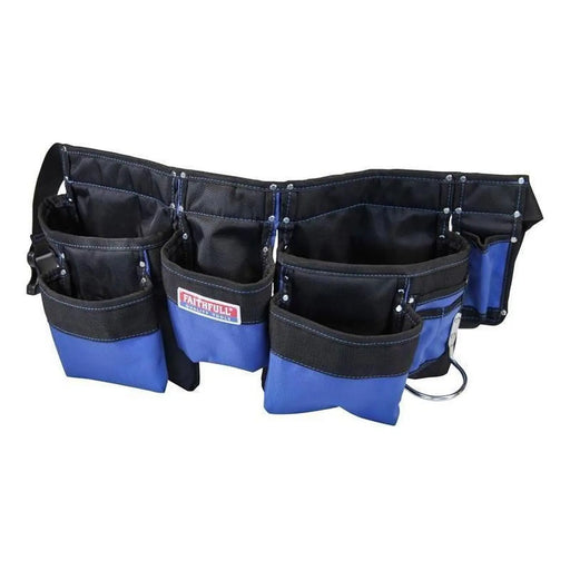 Faithfull Double Tool & Nail Pouch 2100D Nylon