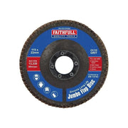 Faithfull Zirconia Abrasive Jumbo Flap Disc ZA120 115mm