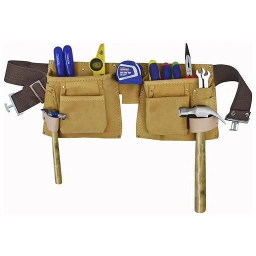 Faithfull Double Tool & Nail Pouch Heavy Duty Quality