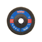 Faithfull Aluminium Oxide Flap Disc 125mm 40 Grit