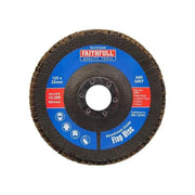 Faithfull Aluminium Oxide Flap Disc 125mm 80 Grit